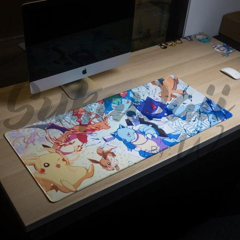 Catch 'Em All While You Game: Sukawaii XL 36" x 16" 3Mm Desk Mat/Mousepad for Epic Pokémon Adventures!